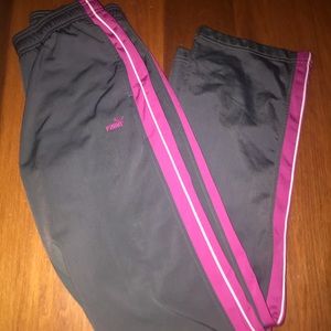 Puma track pants. Medium